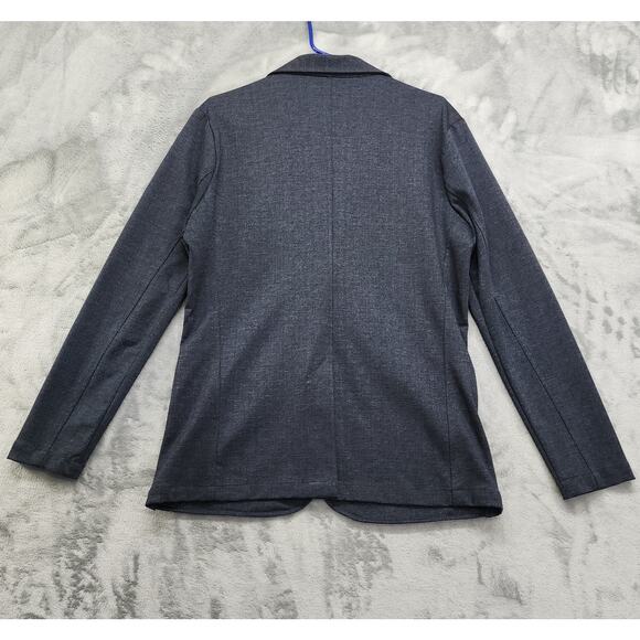 Abril Blazer Womens M Blue Stretch 2-Button Casual Office Jacket Columbia Preppy - Picture 3 of 10